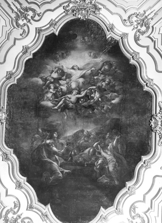 assunzione della Madonna (dipinto) di Vaccaro Andrea (primo quarto sec. XVIII)