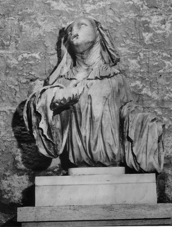 santa Scolastica (scultura) - ambito napoletano (sec. XVII)