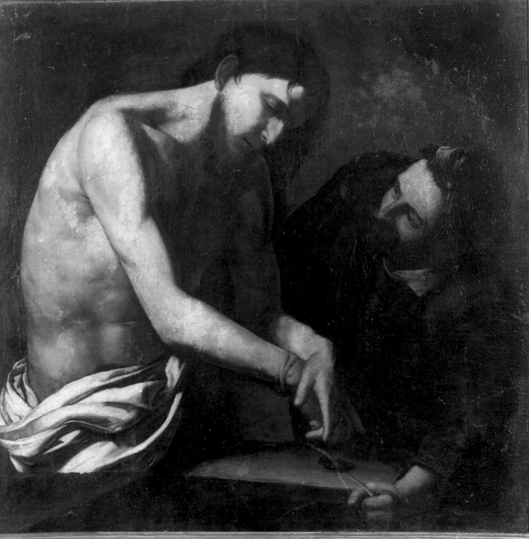 Cristo e un aguzzino (dipinto) - ambito napoletano (sec. XVII)