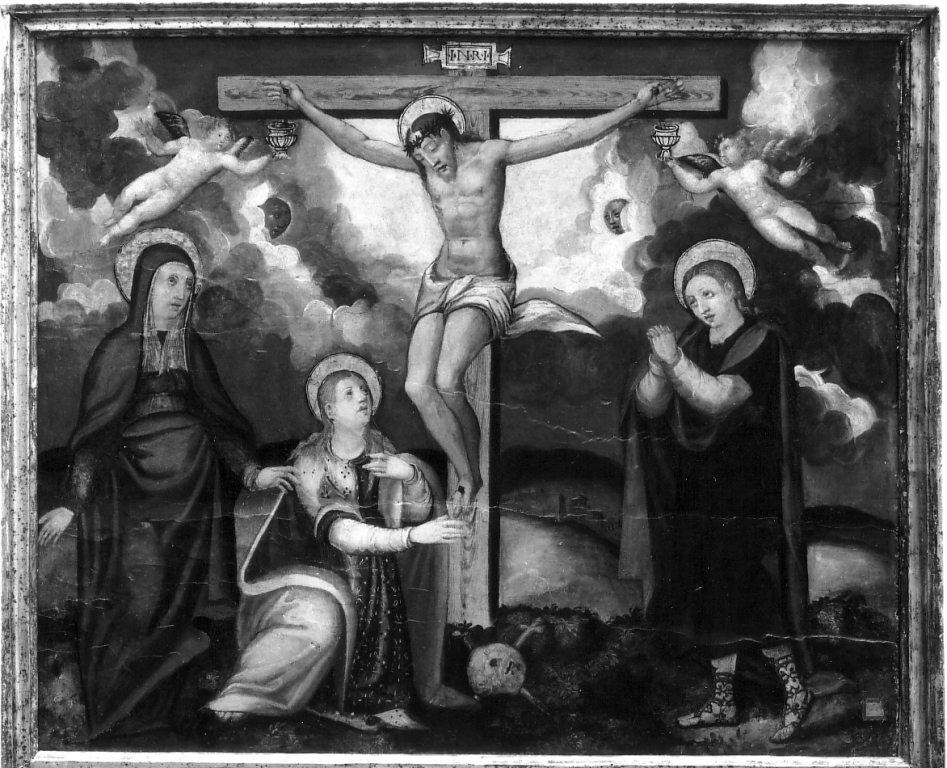 crocifissione di Cristo (dipinto) - ambito Italia meridionale (sec. XVI)