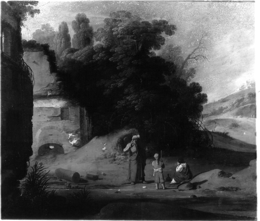 paesaggio (dipinto) - ambito romano (sec. XVII)
