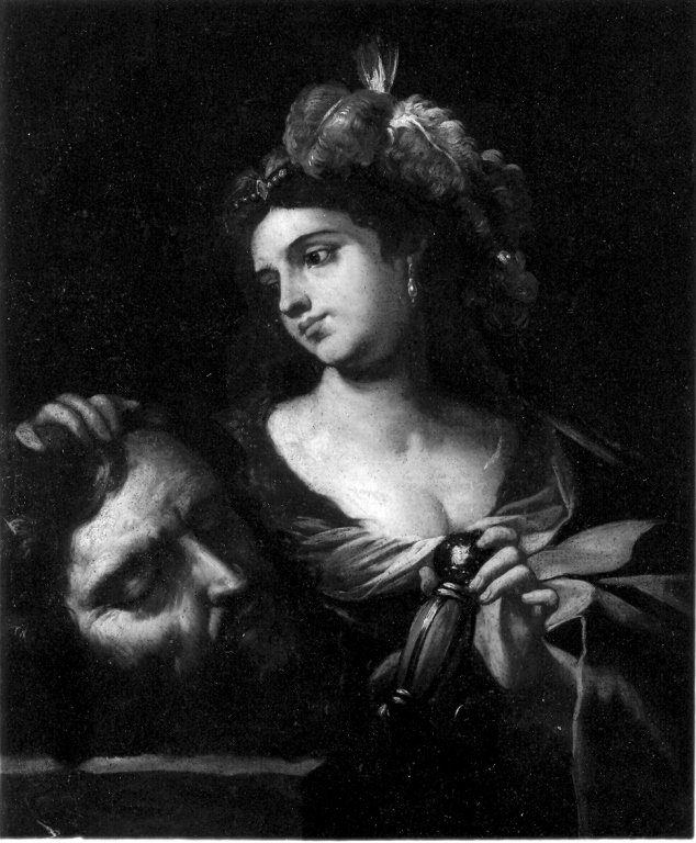 Giuditta con la testa di Oloferne e la spada (dipinto) - ambito napoletano (fine sec. XVII)