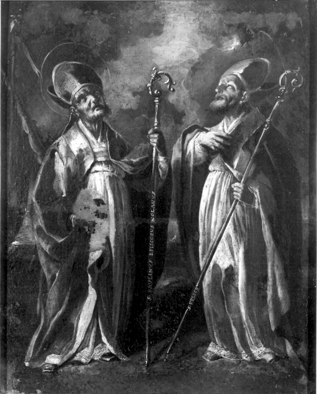 San Paolino Vescovo e San Felice (dipinto) - ambito Italia centrale (sec. XVIII)