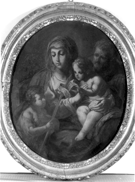 Sacra Famiglia con Sant'Anna e San Giovanni Battista bambino (dipinto) - ambito romano (?) (prima metà sec. XVIII)