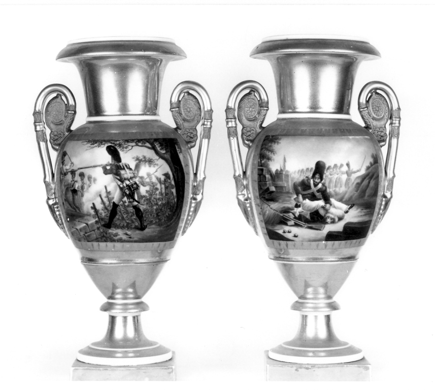 vaso, coppia - manifattura francese (metà sec. XIX)
