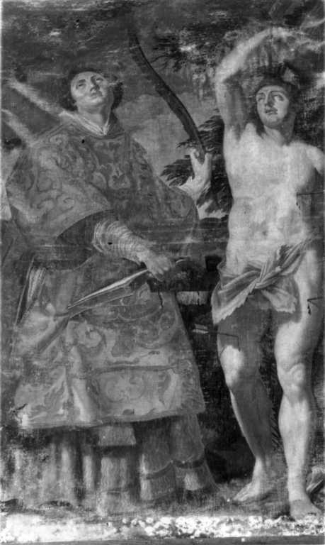 San Sebastiano e santo Stefano (dipinto) - ambito viterbese (metà sec. XVII)