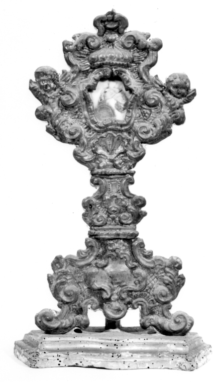 reliquiario-ostensorio, serie - ambito romano (sec. XVIII)