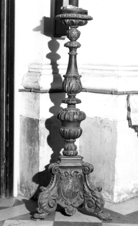 candelabro per il cero pasquale - ambito romano (sec. XVII)