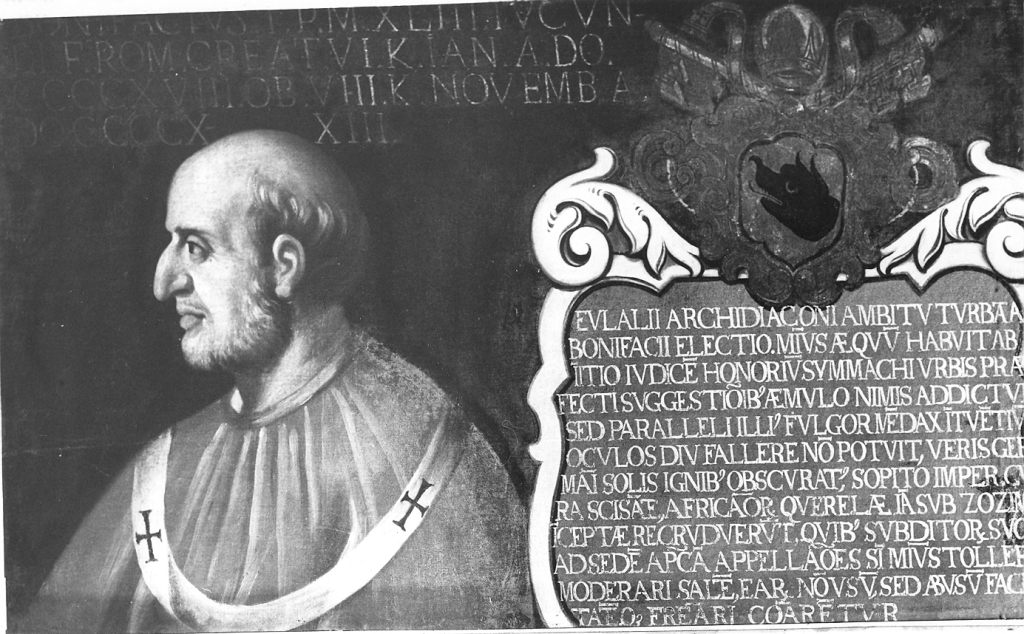 papa Bonifacio I (dipinto) - ambito Italia centrale (sec. XVII)