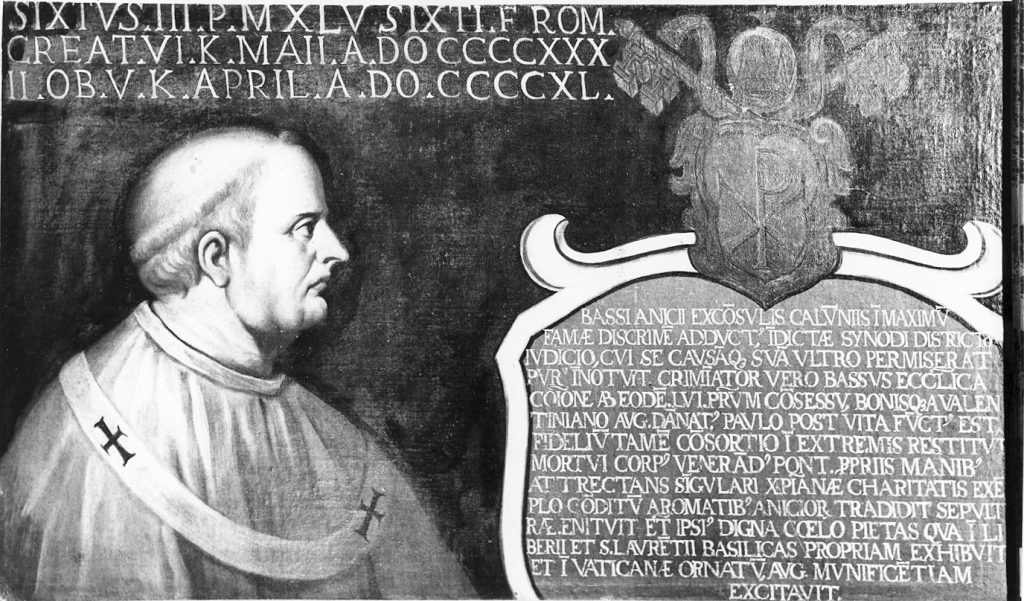 papa Sisto III (dipinto) - ambito Italia centrale (sec. XVII)