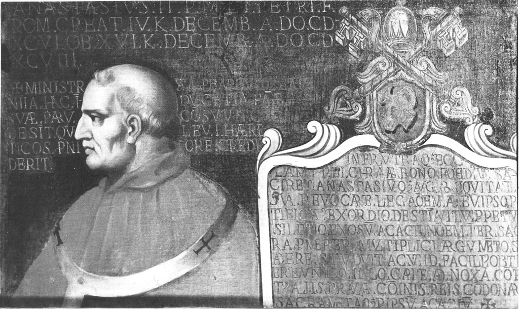 papa Anastasio II (dipinto) - ambito Italia centrale (sec. XVII)