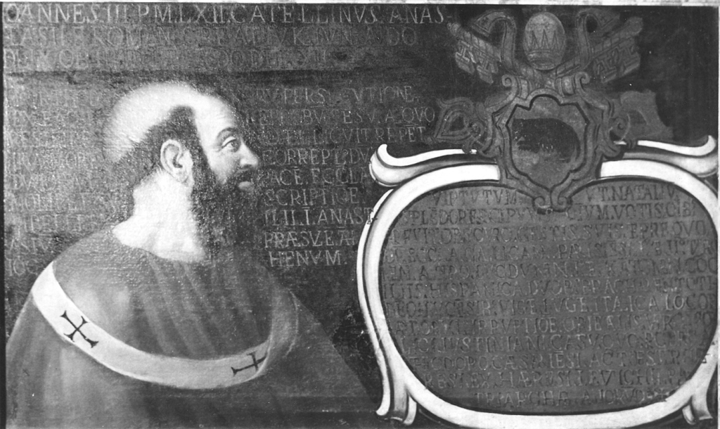 papa Giovanni III (dipinto) - ambito Italia centrale (sec. XVII)