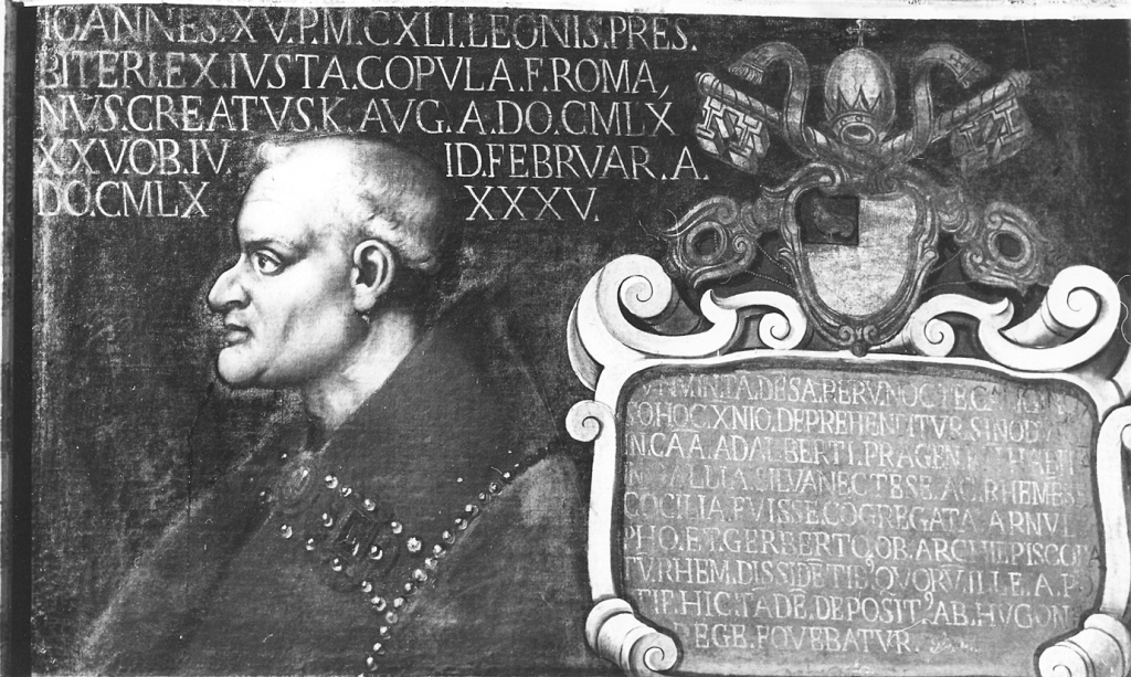 papa Giovanni XV (dipinto) - ambito Italia centrale (sec. XVII)
