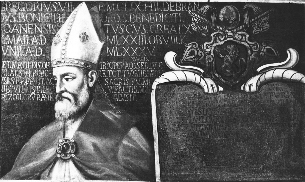 papa Gregorio VII (dipinto) - ambito Italia centrale (sec. XVII)