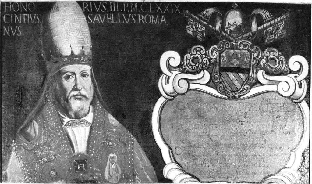 papa Onorio III (dipinto) - ambito Italia centrale (sec. XVII)
