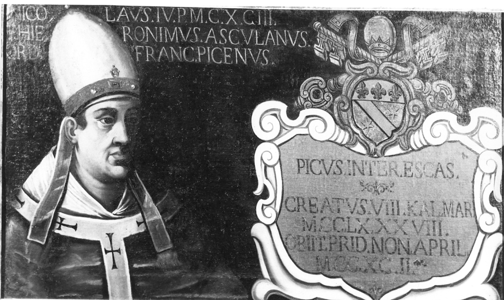 papa Niccolò IV (dipinto) - ambito Italia centrale (sec. XVII)