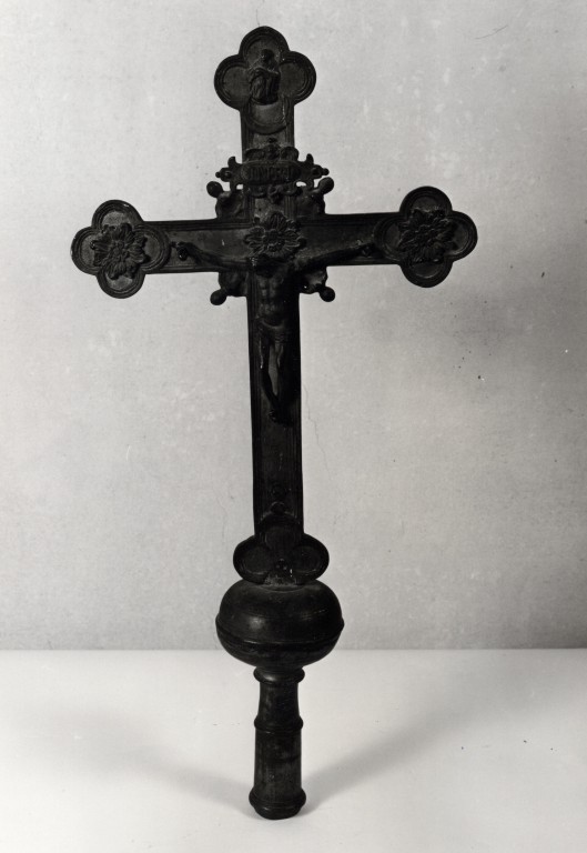 Cristo crocifisso (croce processionale) - bottega Italia centrale (fine sec. XVII)
