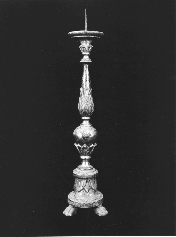 candeliere, serie - bottega laziale (sec. XIX)