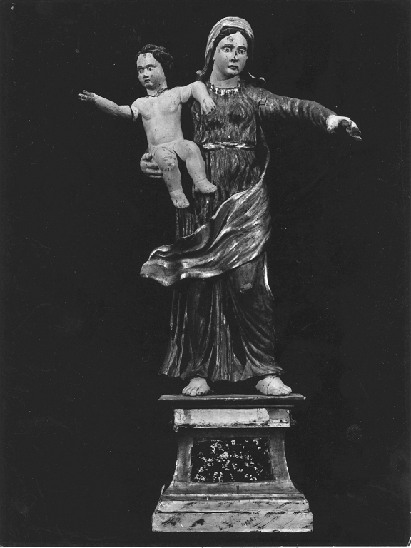 Madonna con Bambino (scultura) - ambito laziale (sec. XVII)