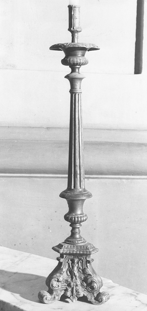 candeliere d'altare, serie - ambito laziale (fine/inizio secc. XVIII/ XIX)