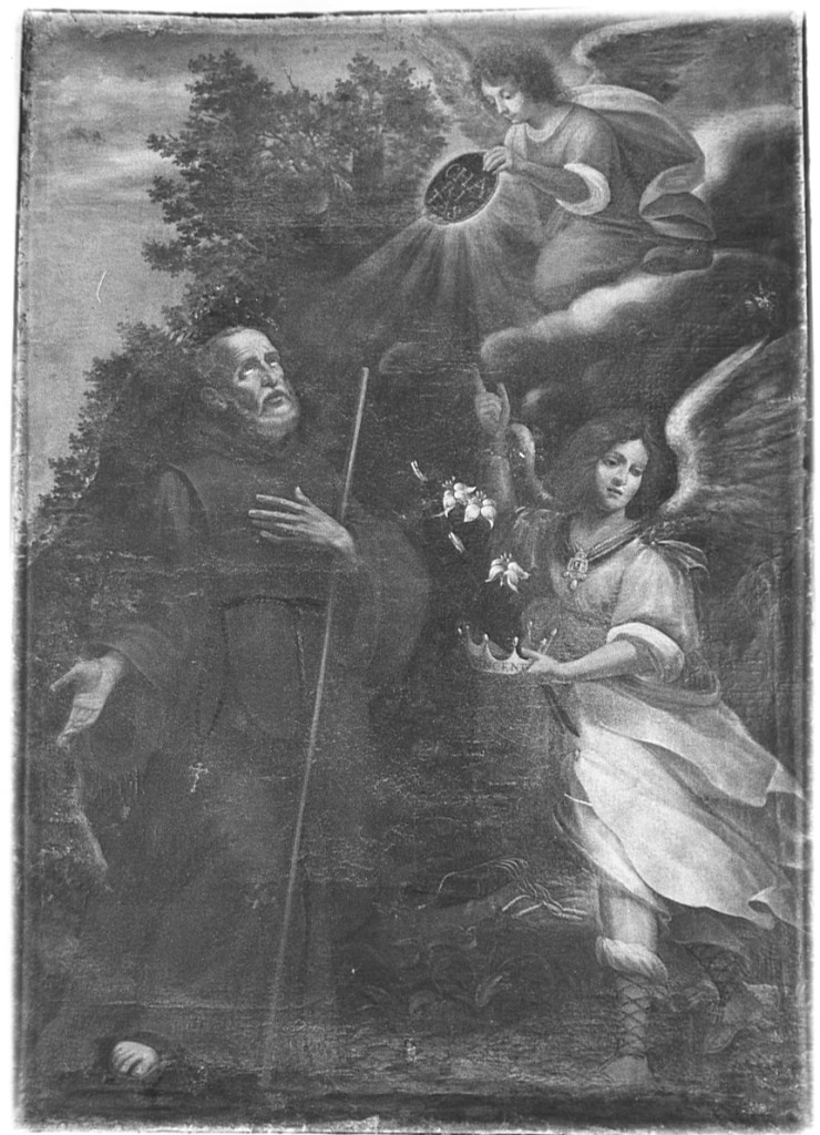 San Francesco di Paola (dipinto) di Romanelli Giovanni Francesco (maniera) (metà sec. XVII)
