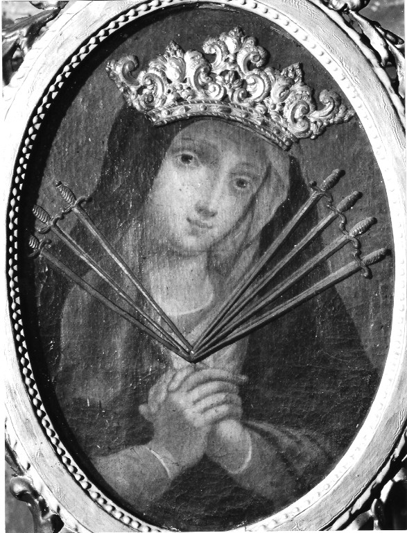 Madonna Addolorata piangente (dipinto) - ambito laziale (sec. XIX)