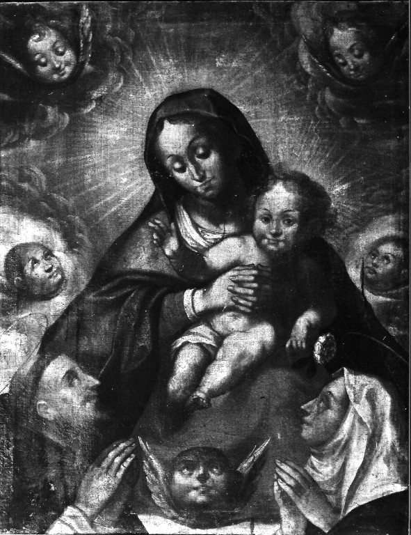 Madonna con Bambino e Santi (dipinto) - ambito viterbese (fine/inizio secc. XVIII/ XIX)