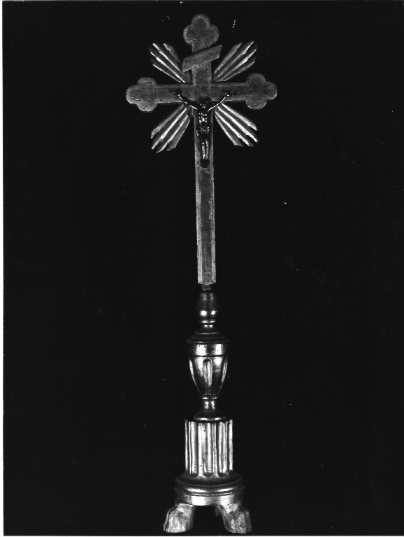 croce d'altare, coppia - ambito laziale (sec. XIX)