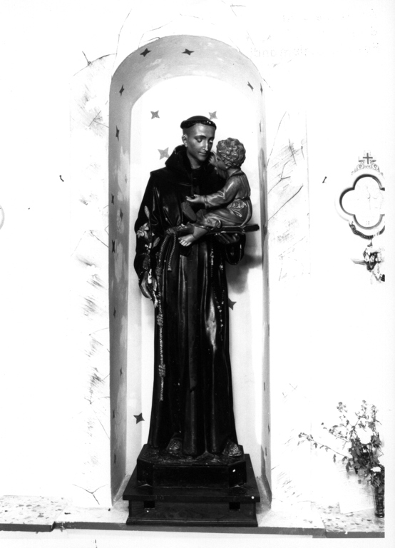 Sant'Antonio da Padova con il bambino (statua) - produzione romana (sec. XX)