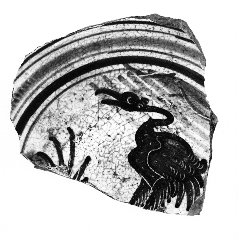 piatto, frammento - manifattura di Montelupo (sec. XVII)