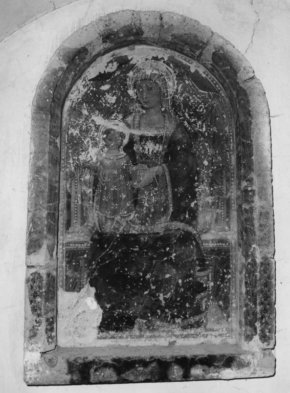 Madonna in trono con Bambino (dipinto) - ambito Italia centrale (fine/inizio secc. XV/ XVI)