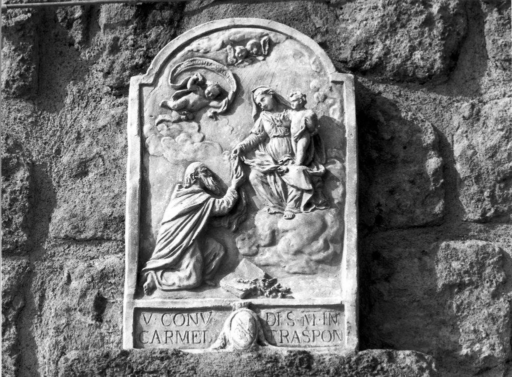 Madonna del Carmelo e San Simone Stock (rilievo) - ambito Italia centrale (sec. XVII)