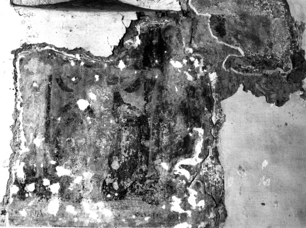 crocifissione di Cristo (dipinto, frammento) - ambito viterbese (sec. XV)