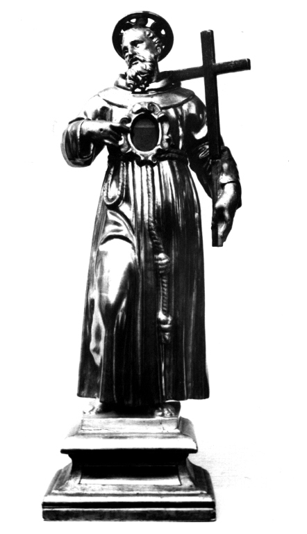 San Francesco d'Assisi (reliquiario - a gruppo scultoreo, serie) - ambito viterbese (sec. XVIII)