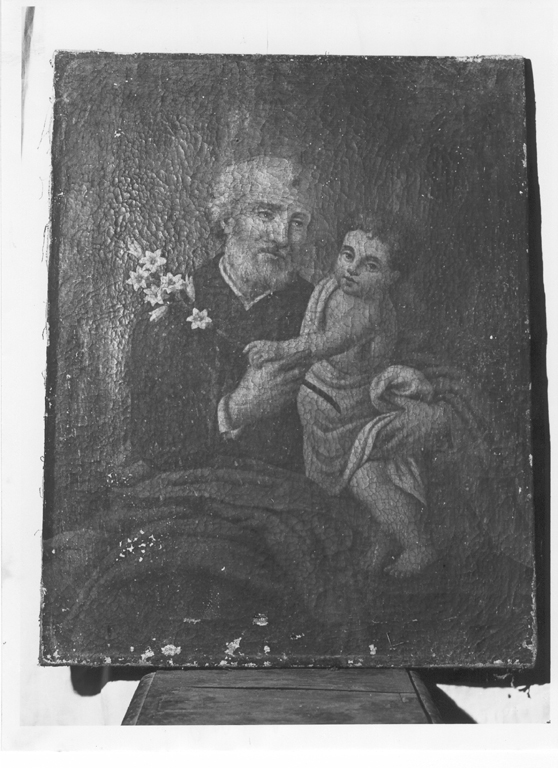 San Giuseppe e Gesù Bambino (dipinto) - ambito laziale (secc. XIX/ XX)