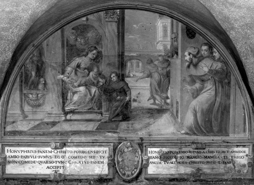 miracolo del pane di sant'Onofrio (dipinto) di Strada Vespasiano (e aiuti) (secc. XVI/ XVII)