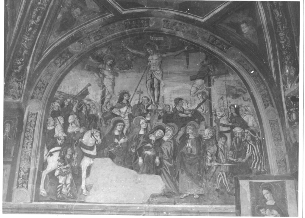 crocefissione (dipinto, complesso decorativo) di Cappelli Dionisio (sec. XVI)
