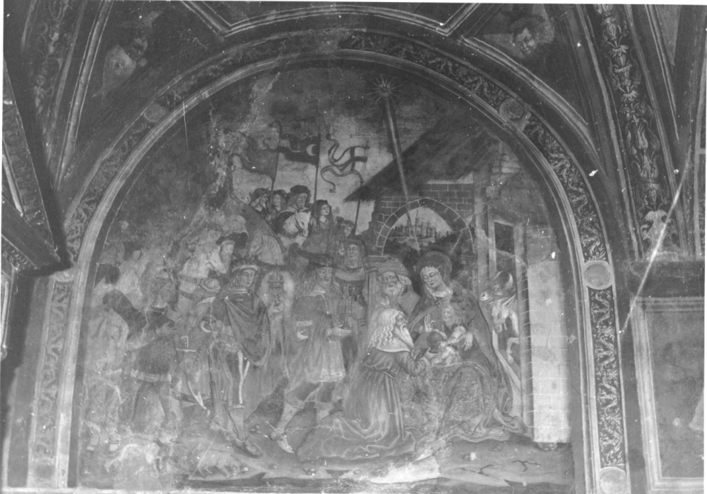 adorazione dei Re Magi (dipinto, complesso decorativo) di Cappelli Dionisio (sec. XVI)
