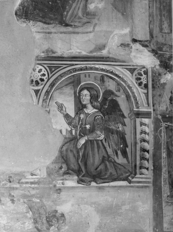arcangelo Gabriele (dipinto, complesso decorativo) di Cappelli Dionisio (attribuito) (fine sec. XV)