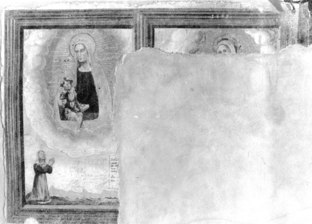 miracolo della Madonna (dipinto, frammento) - ambito laziale (sec. XVI)
