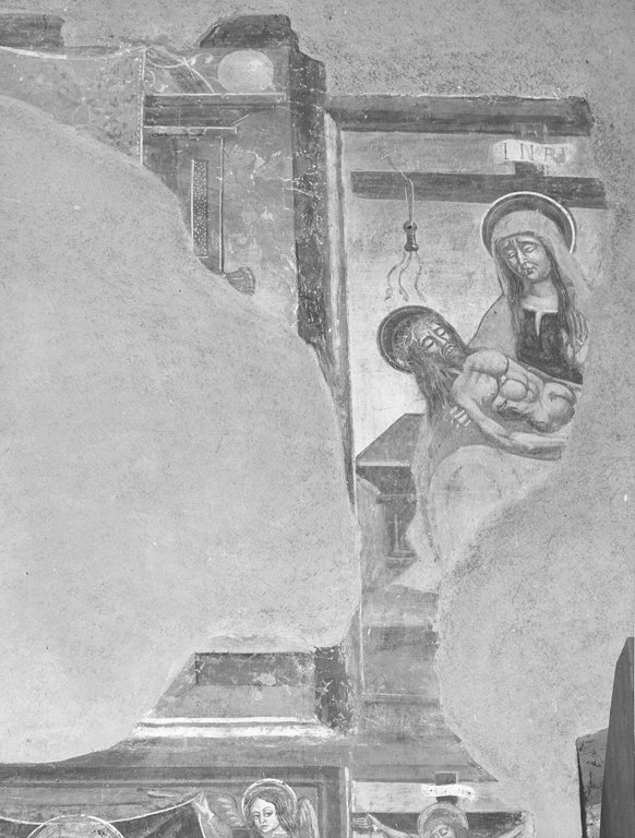 Pietà (dipinto) di Cappelli Dionisio (scuola) (fine sec. XV)