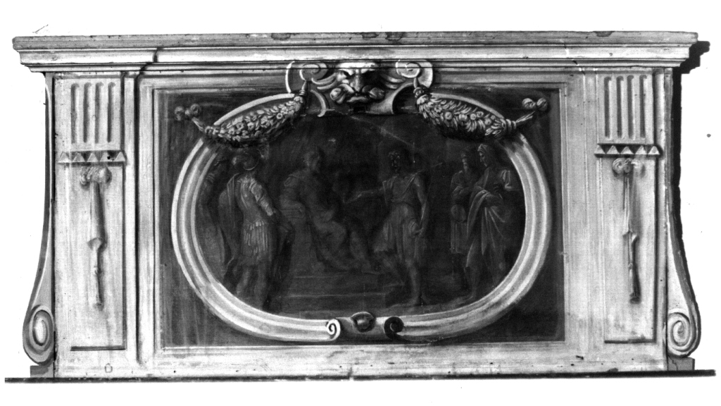 San Giovanni Battista ammonisce Erode ed Erodiade (dipinto) di Ciampelli Agostino (sec. XVII)