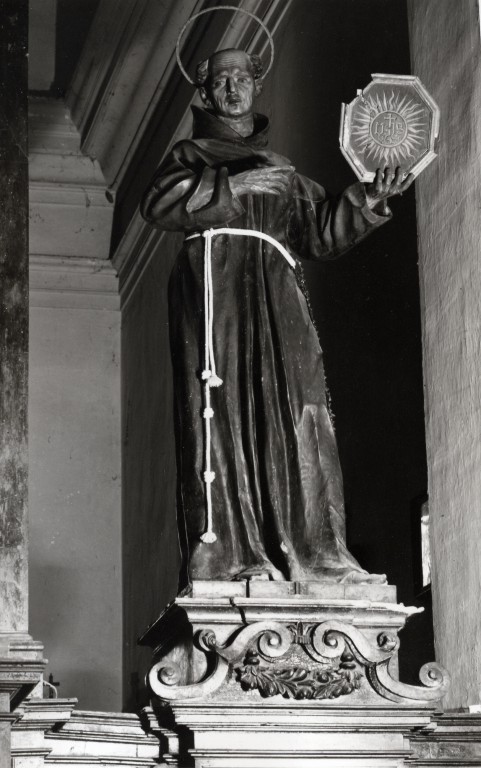 San Bernardino da Siena (statua) di Frate Francesco Guglionesi (ultimo quarto sec. XVII)