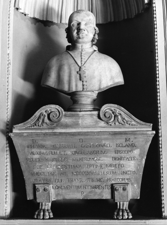busto ritratto d'uomo (monumento funebre) di Ramstet Giovanni (sec. XIX)