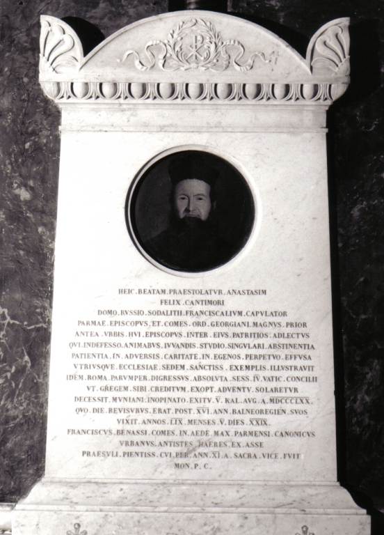 ritratto funebre del vescovo Felice Cantimori (dipinto) - ambito laziale (sec. XIX)