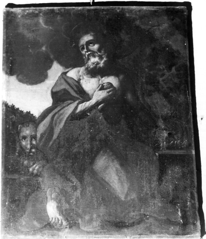 San Girolamo penitente (dipinto) - ambito laziale (sec. XVII)