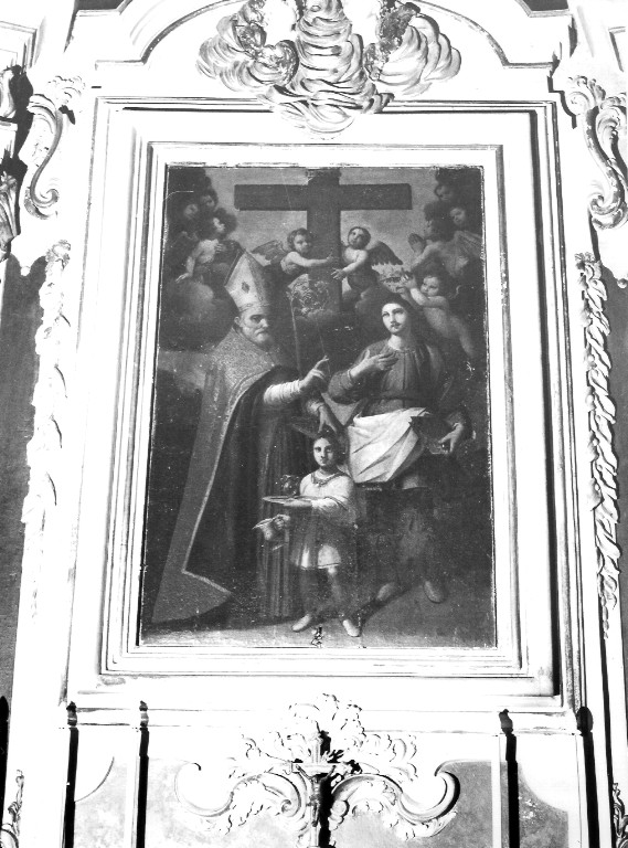 San Luigi di Francia e Sant'Agostino (dipinto) - ambito laziale (seconda metà sec. XVIII)
