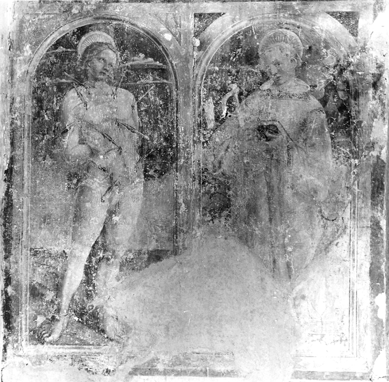 San Sebastiano e San Leonardo (dipinto) di Maestro della Madonna di Alvito (attribuito) (sec. XV)