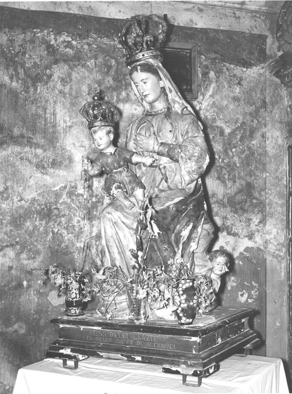 Madonna delle Grazie, Madonna con Bambino (scultura) - ambito laziale (sec. XIX)
