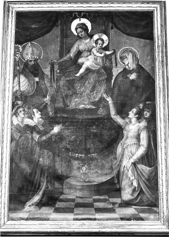 Madonna con Bambino e Santi (dipinto) - ambito marchigiano (fine sec. XVI)